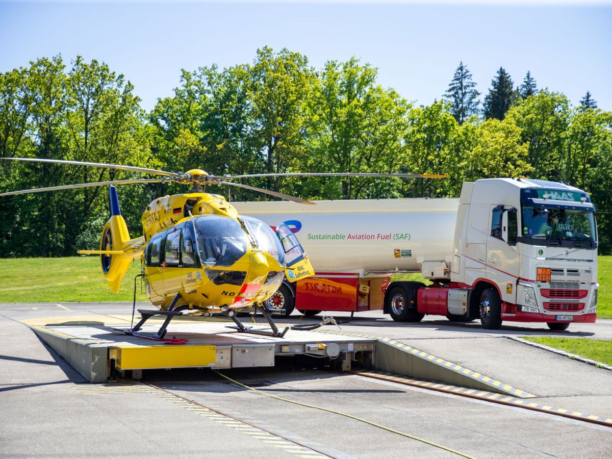 First Rescue Helicopter Flies on Sustainable Aviation Fuel